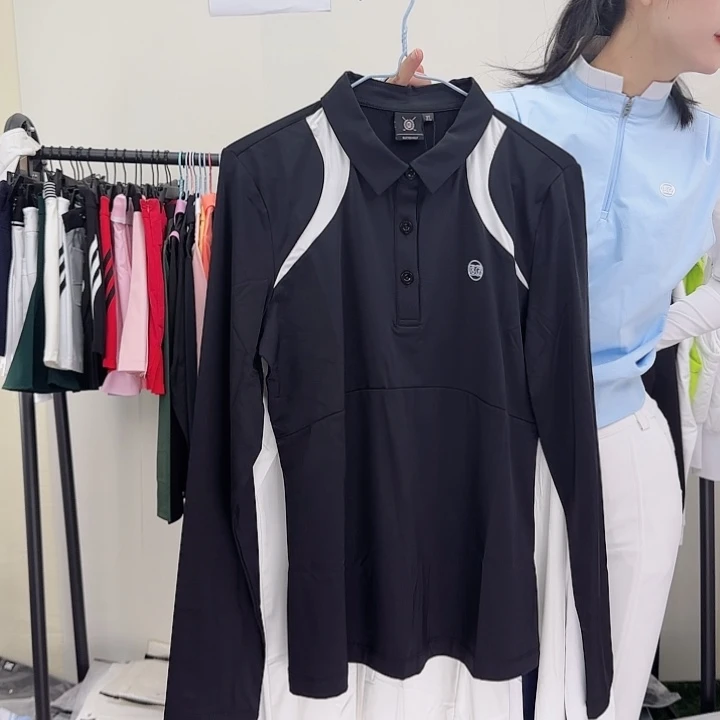 一***吴高尔夫长袖，23063黑色xl