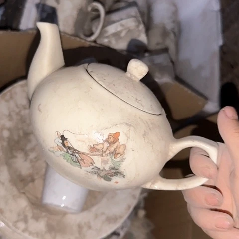 瓷片国营厂库存微瑕象牙瓷