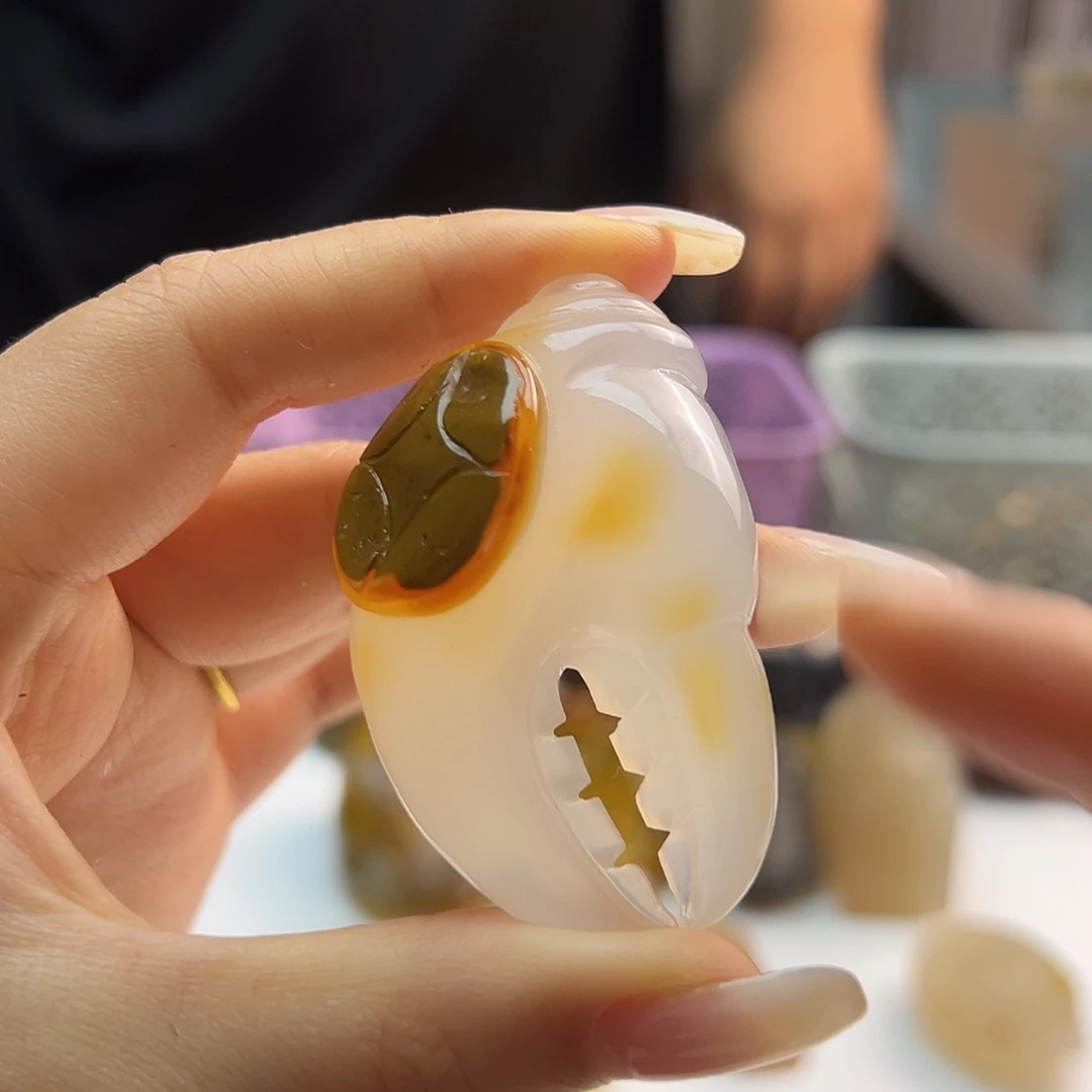玛瑙/玉髓未镶嵌吊坠(不含链)