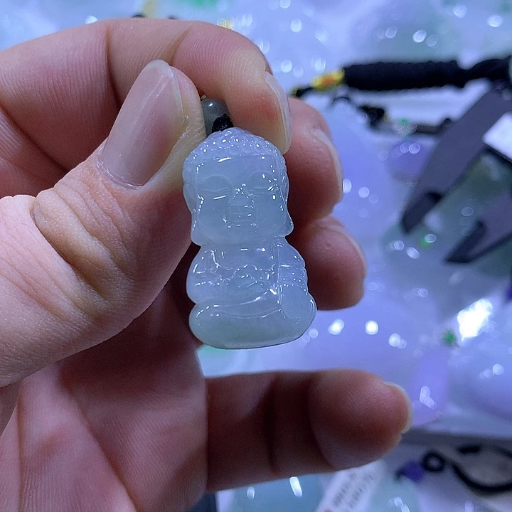 颈饰未镶嵌翡翠天然翡翠A货吊坠