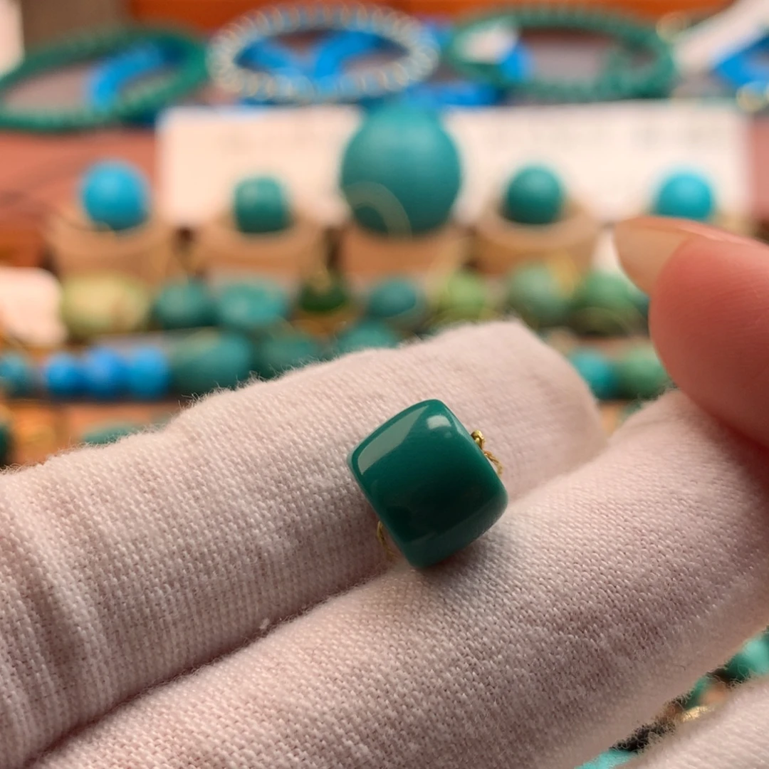 绿松石未镶嵌绿松石9.7mm