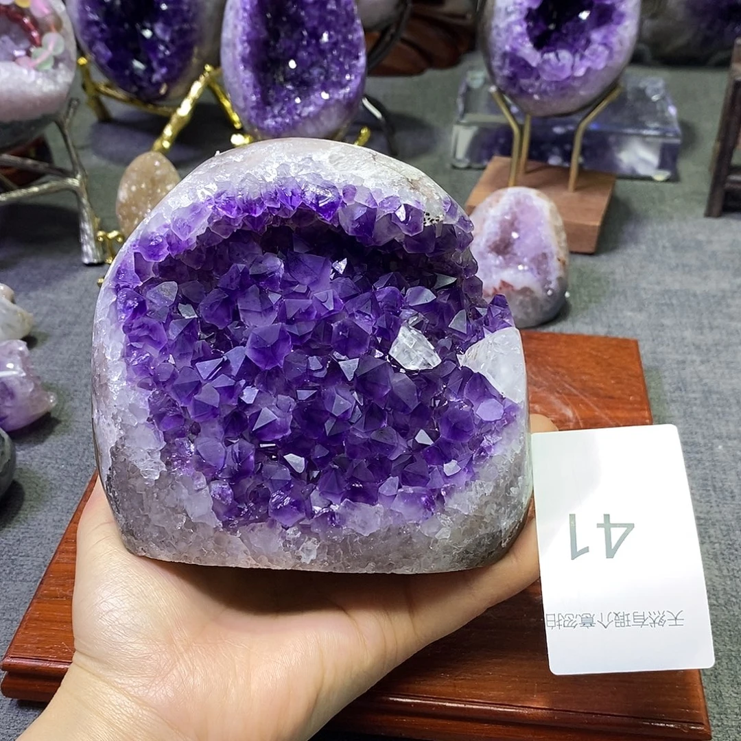 珠宝半成品未镶嵌紫晶