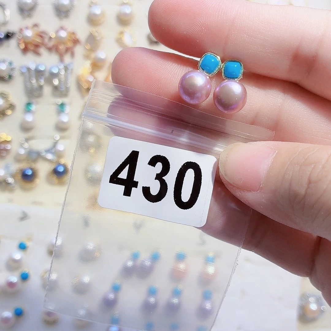 淡水珍珠耳饰合金