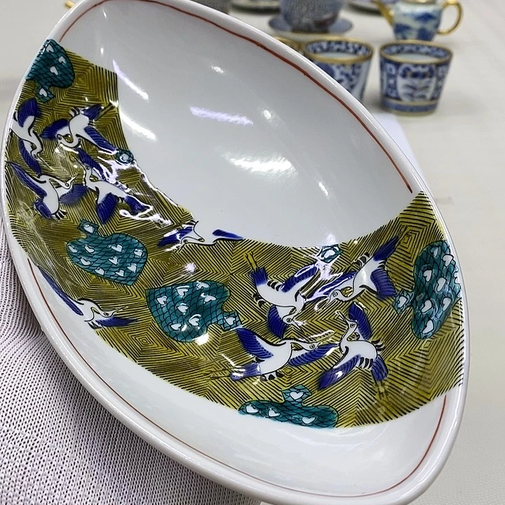 摆件进口瓷器九谷