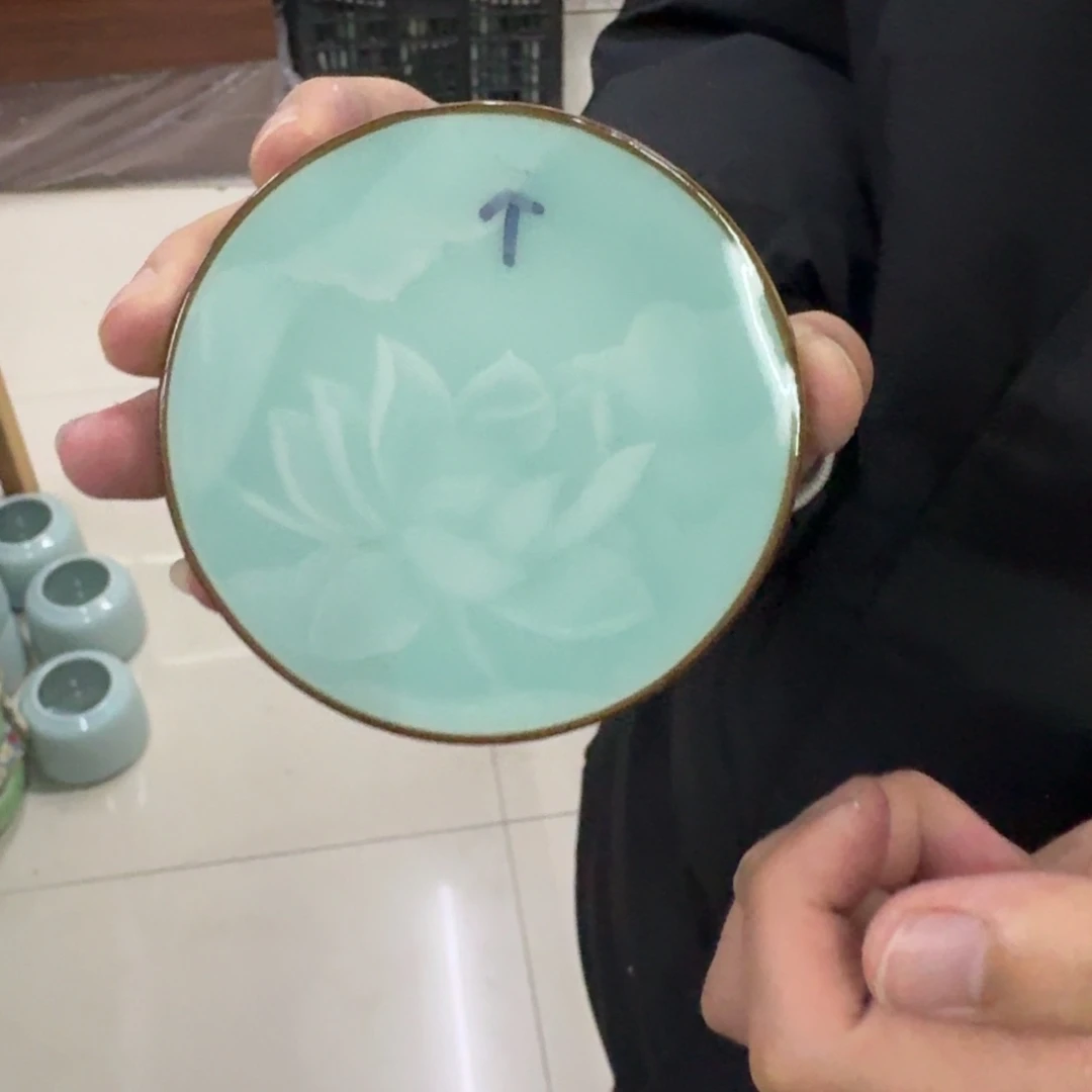 龙泉青瓷茶具微瑕69991