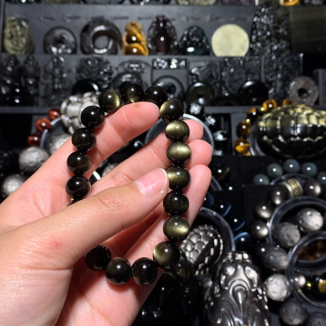 C***鱼黑曜岩未镶嵌珠宝奇石