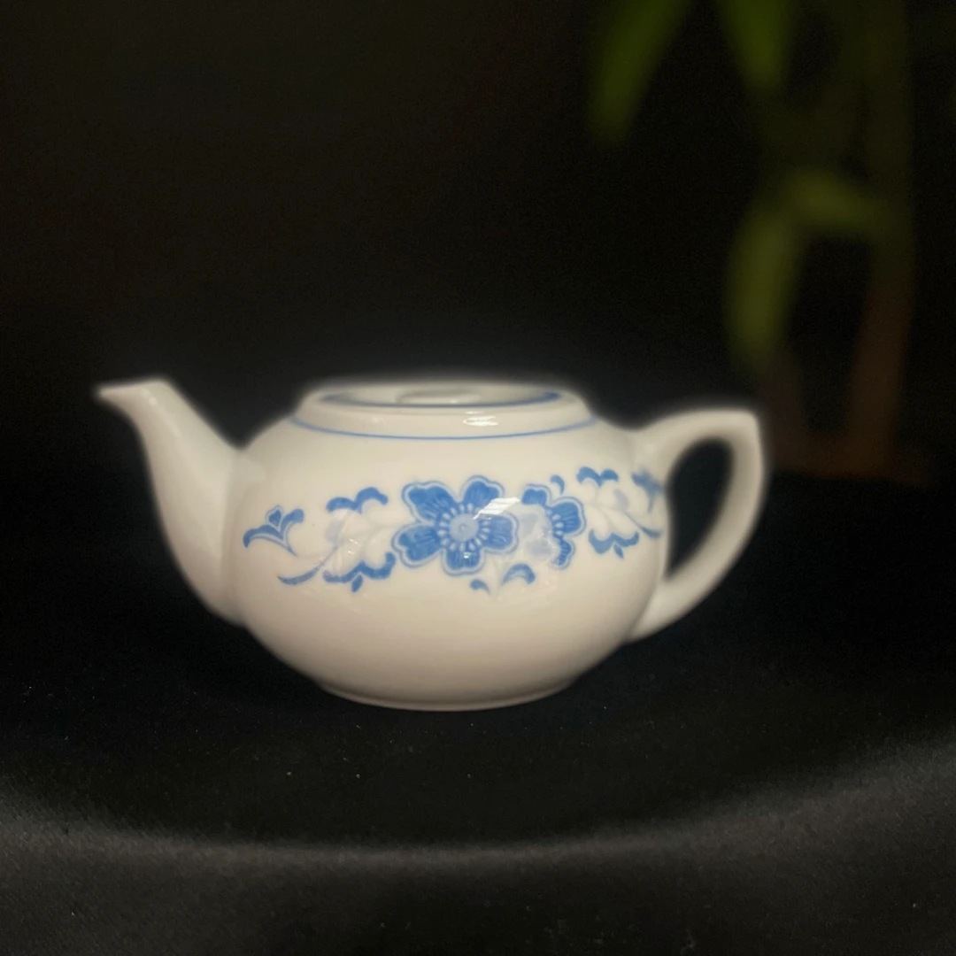 群力经典官窑瓷花面兰海棠国潮功夫茶具容量200毫升老工艺微瑕