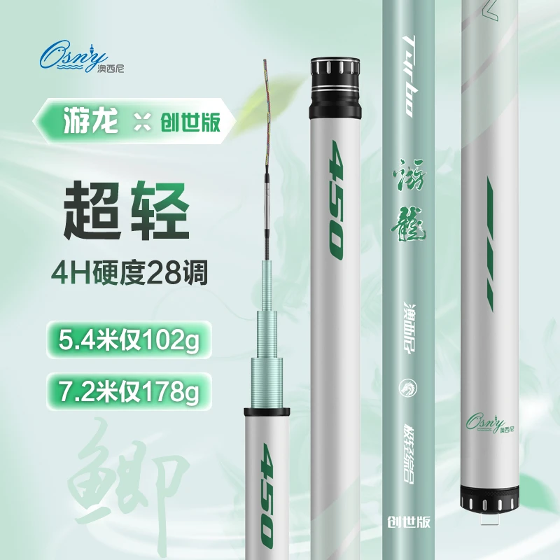 【极轻小综合】澳西尼游龙超轻超硬手杆竿台钓竿鲫鱼竿轻量小综合竿