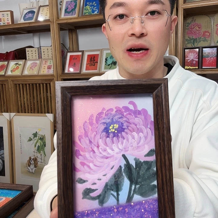 有机玻璃手绘作品 手绘作品