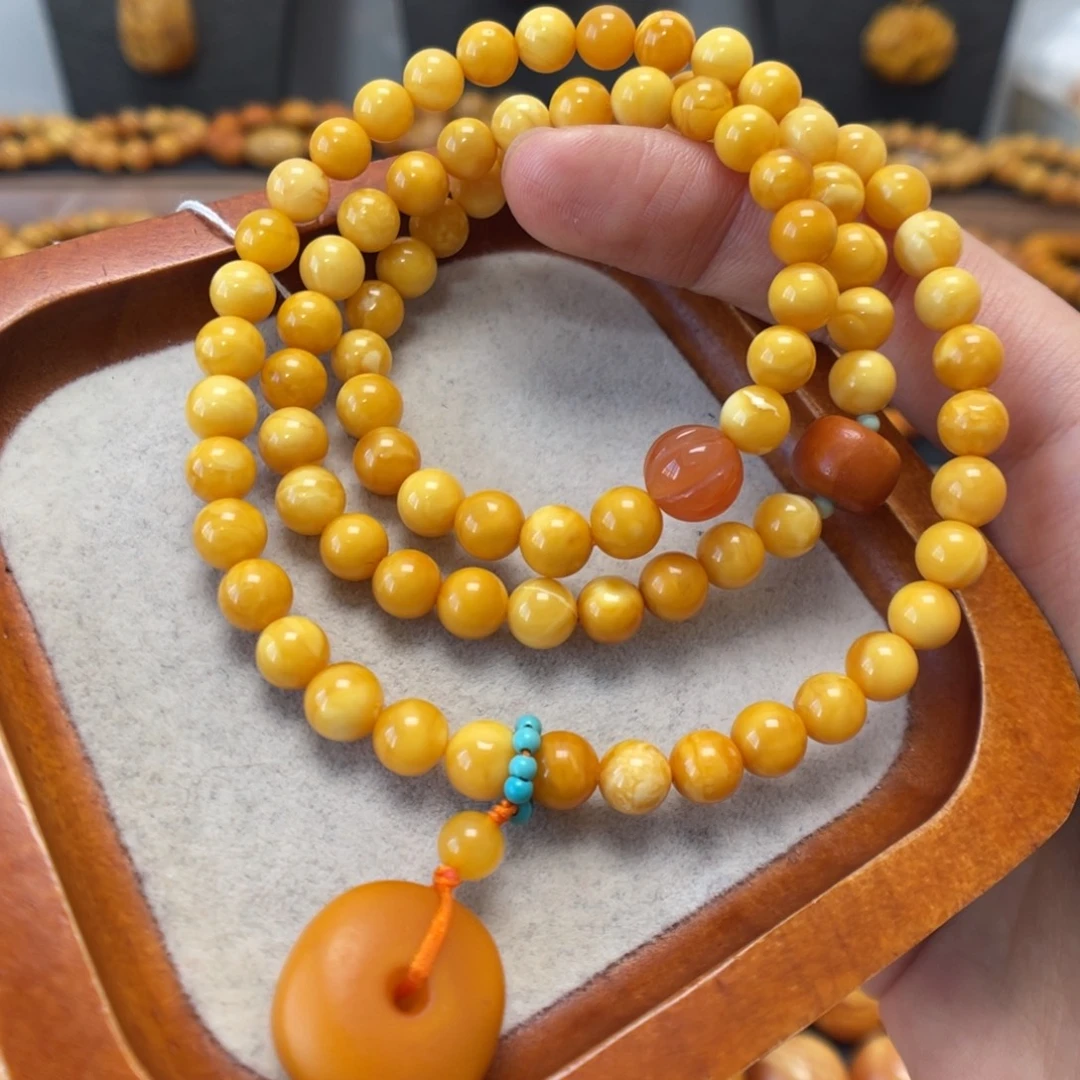 蜜蜡未镶嵌手链蜜蜡