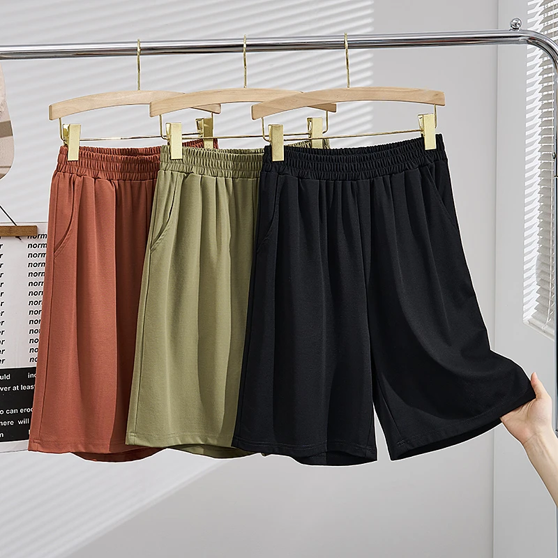 K6709夏季新款休闲短裤胖MM大码女裤加肥加大250斤宽松显瘦五分裤