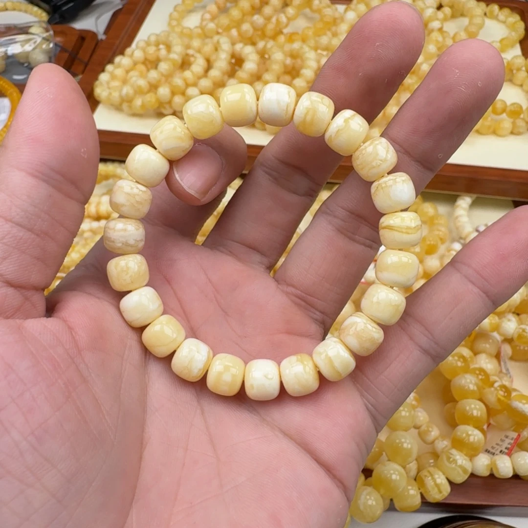 手链琥珀未镶嵌蜜蜡手串