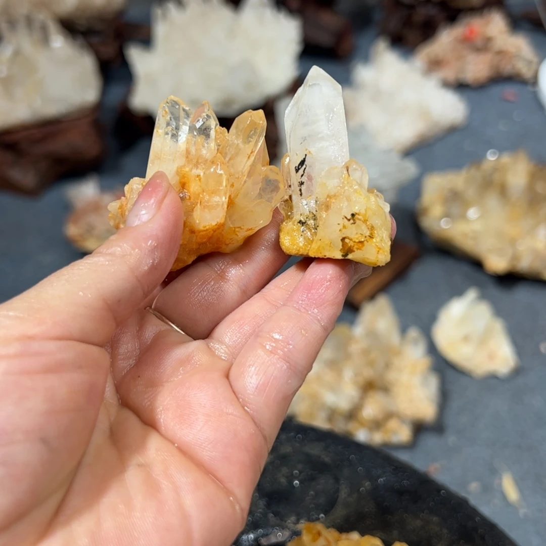 山***草未镶嵌珠宝半成品水晶