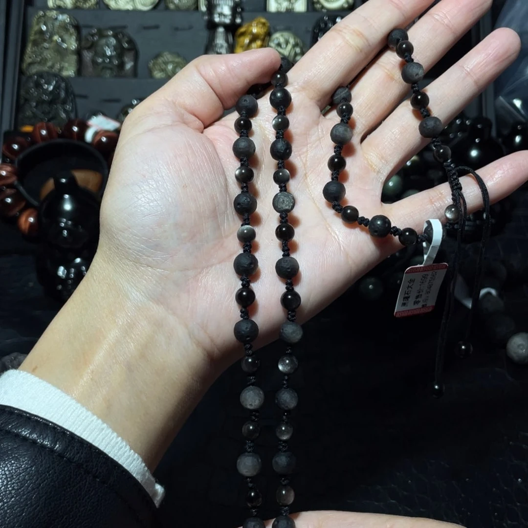 黑曜岩颈饰未镶嵌s****d