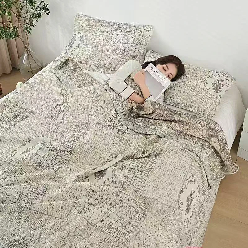 （jarry olds)羽叶轻奢汉麻四季盖毯柔软透气抗菌亲肤不掉毛不掉色