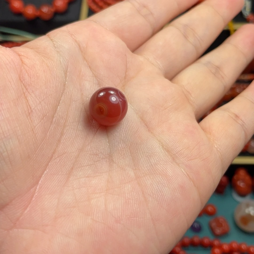 南红玛瑙未镶嵌珠子12.6mm