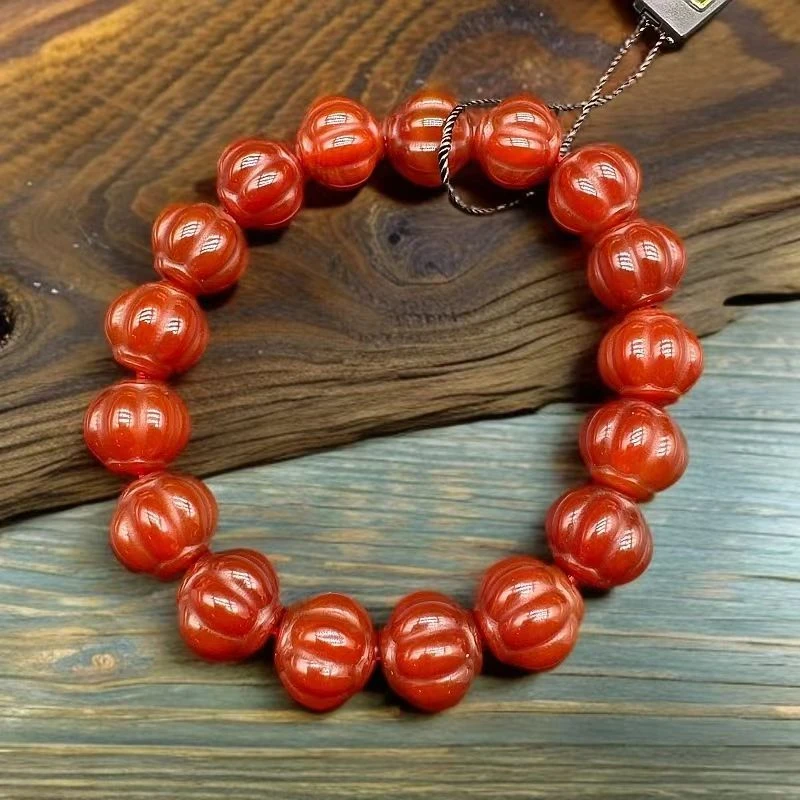 清代 【玛瑙】灯笼珠玛瑙手串 BJ-KC7392