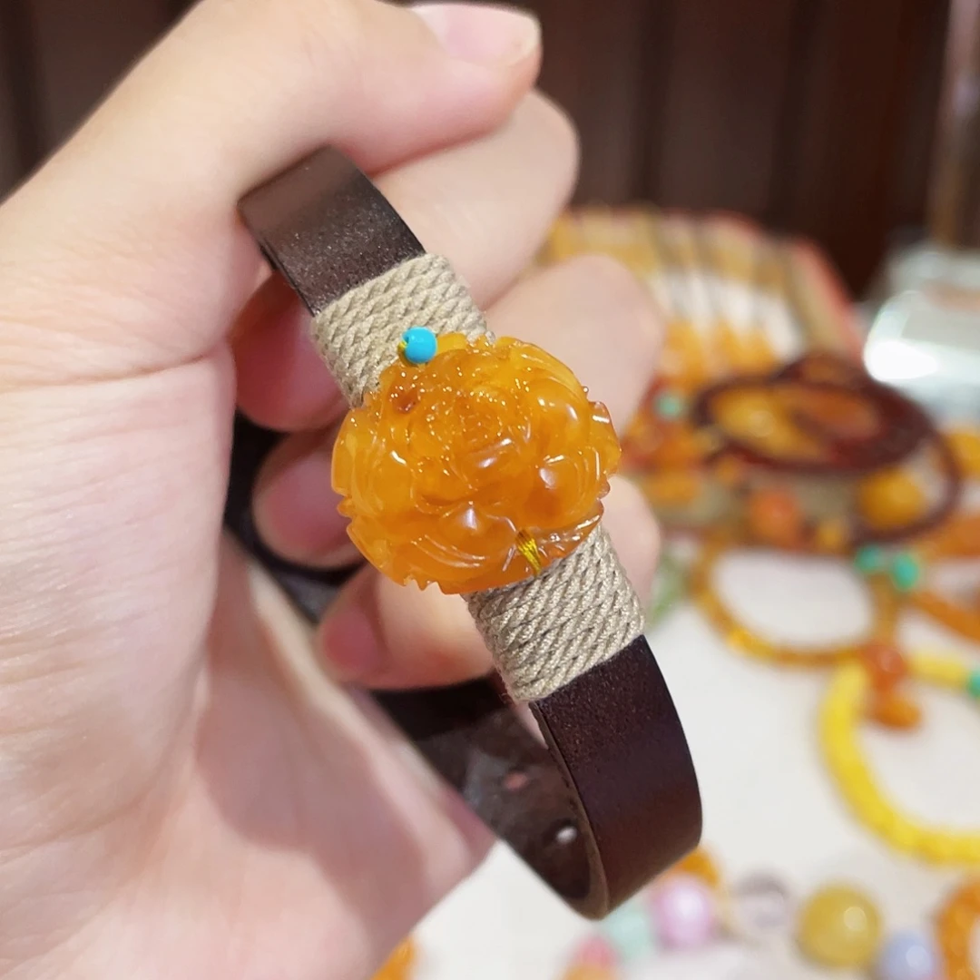 手链蜜蜡未镶嵌手串
