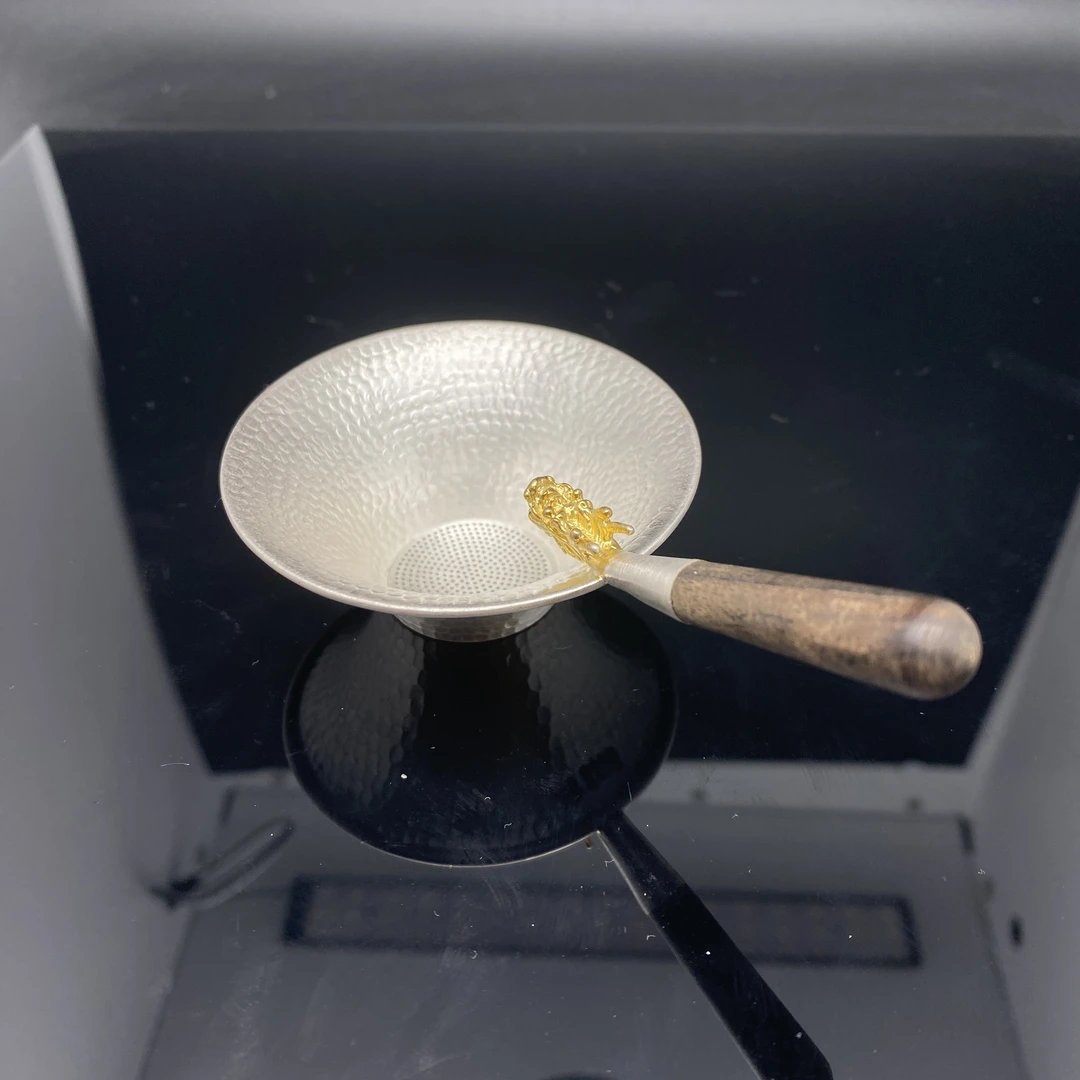 足银银制品 B0319GMD571足银茶漏（小龙头4032）