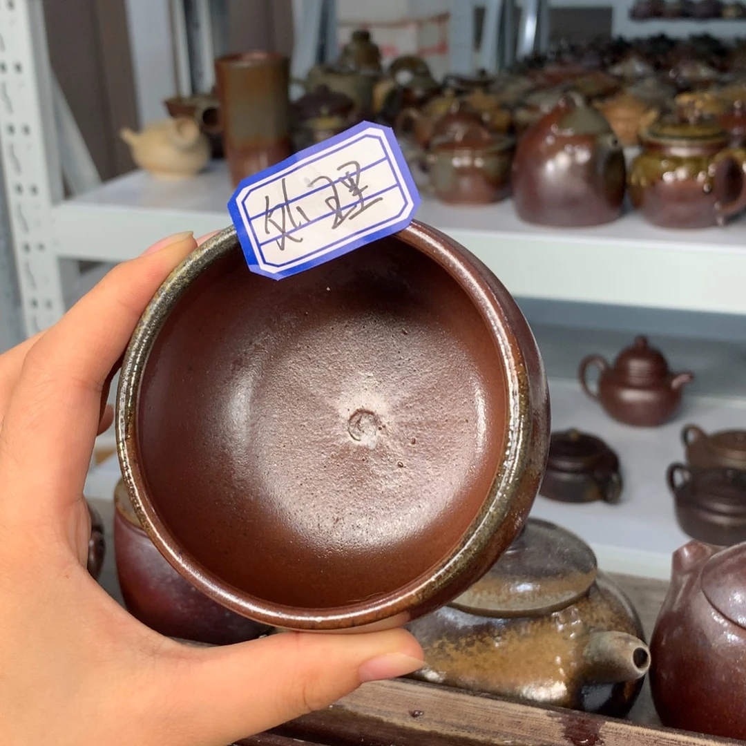 茶壶紫砂纯自然柴烧