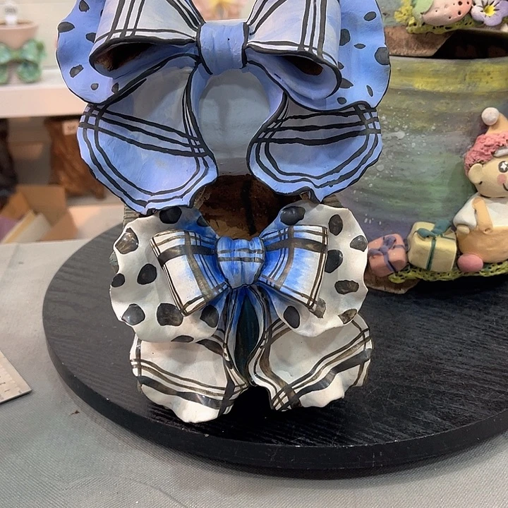 小*纸青墨花器麦饭石花盆