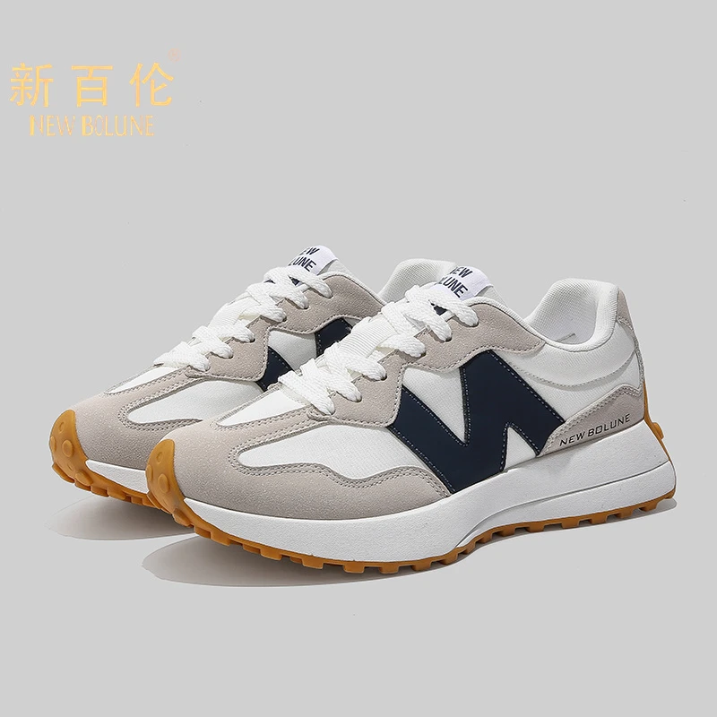 NEW BOLUNE/新百伦跑步鞋春季新款情侣同款小蛮腰百搭软底老爹鞋