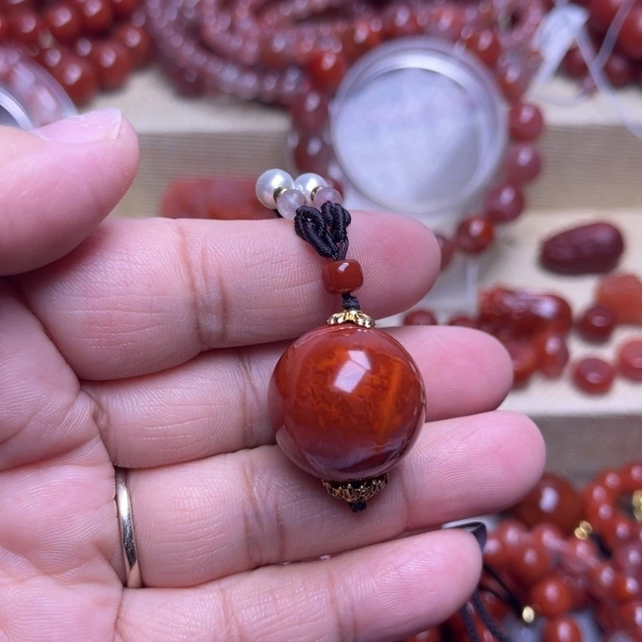 南红玛瑙未镶嵌手链火焰2 2 M