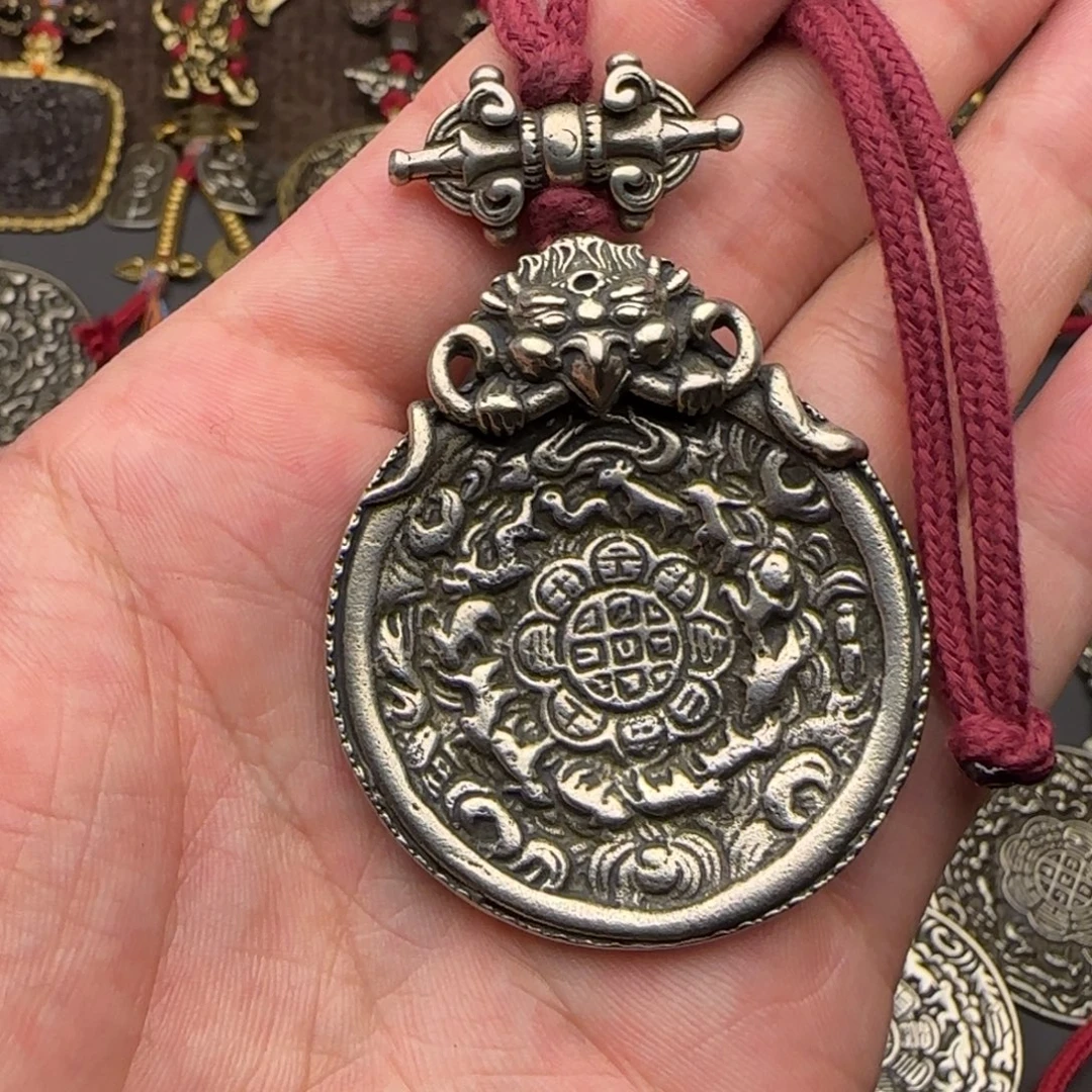 老铜九宫牌吊坠喜欢的来