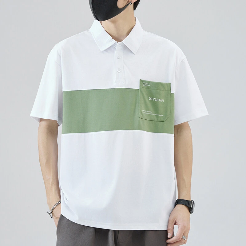 啄木鸟polo男士短袖新款夏季痞帅高级时尚上衣潮休闲显瘦百搭T恤