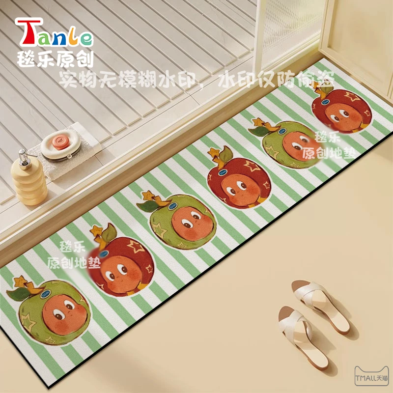 星星人浴室门槛石地垫窗台门口厨房长条地毯卫生间硅藻泥吸水脚垫