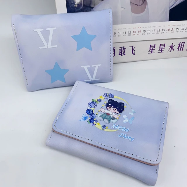 张杰周边水墨画钱包学生短款卡包零钱