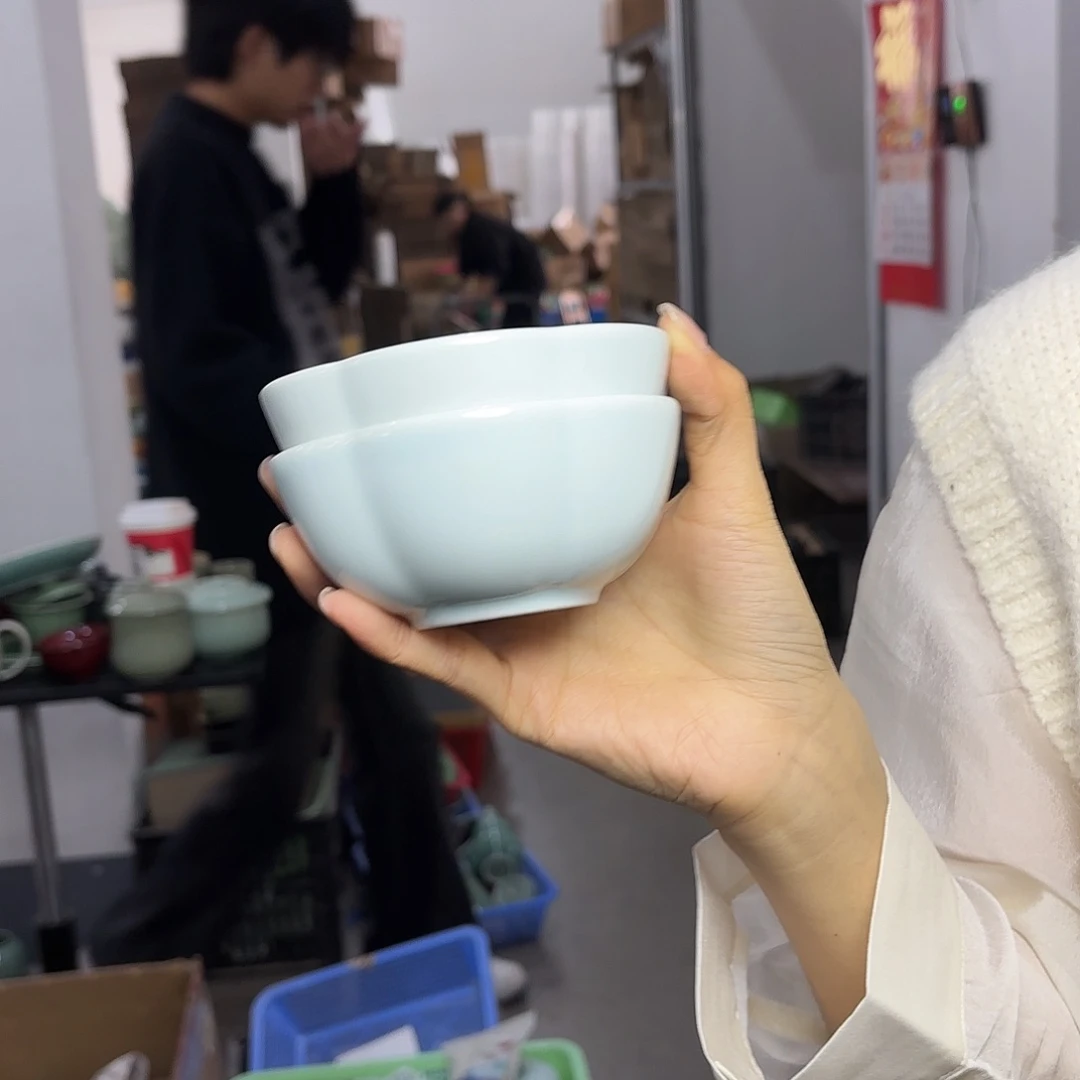 龙泉云间青瓷小米茶器