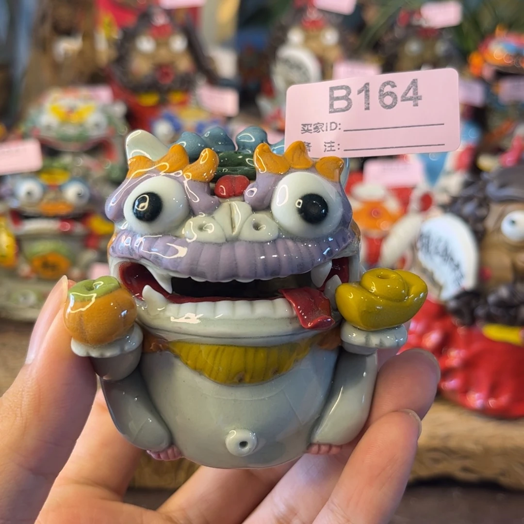 泥塑纯手工茶宠摆件