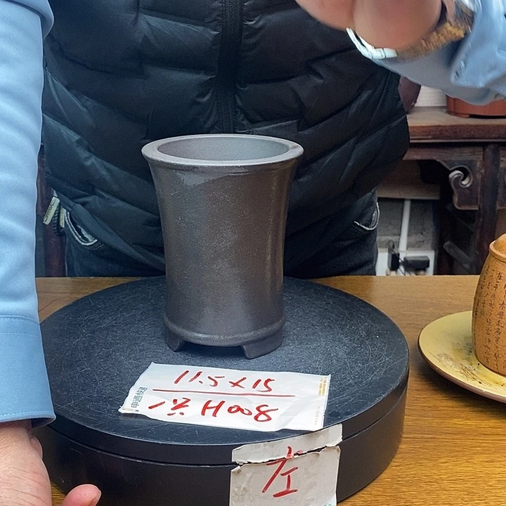 紫砂花盆货号一只H008