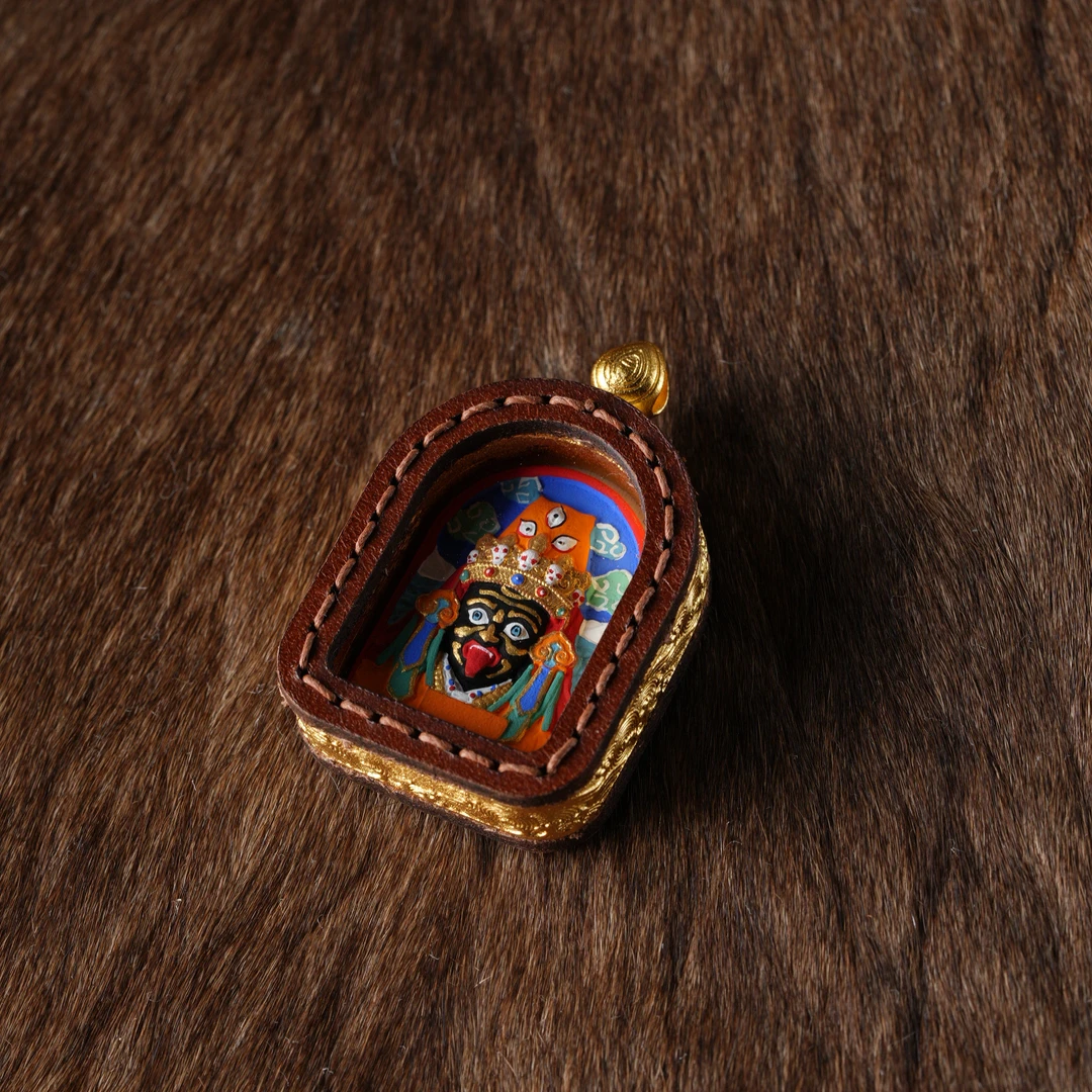 【藏悦新文玩】 唐卡 半圆扎基拉姆cc