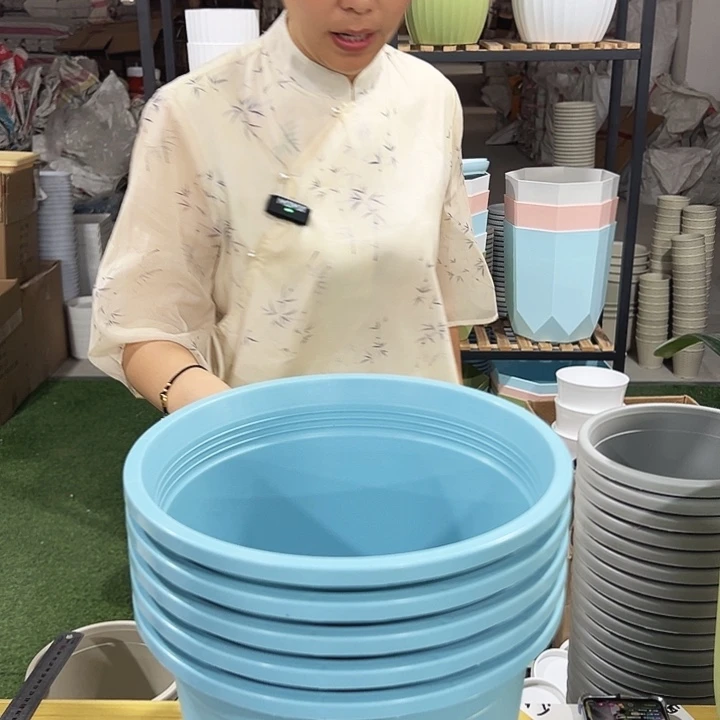 圆形控根240口24高24蓝色无托5只