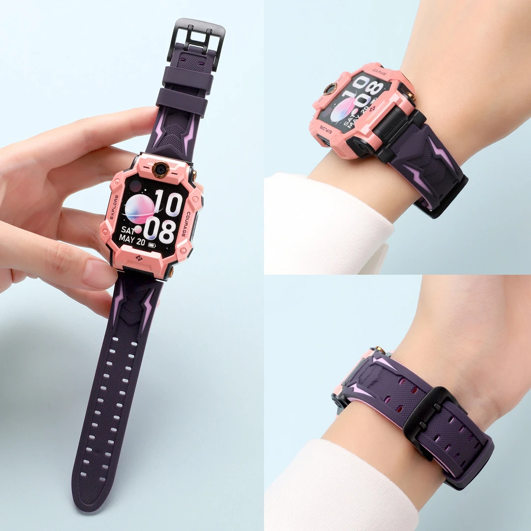 适用小天才手表表带z7硅胶腕带z7a智能儿童电话z7s通用替换配件