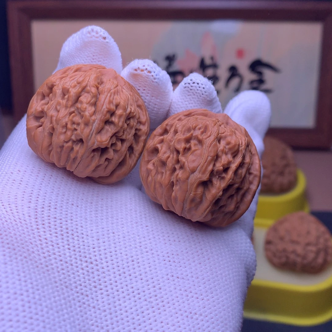 文玩核桃把件35四座楼