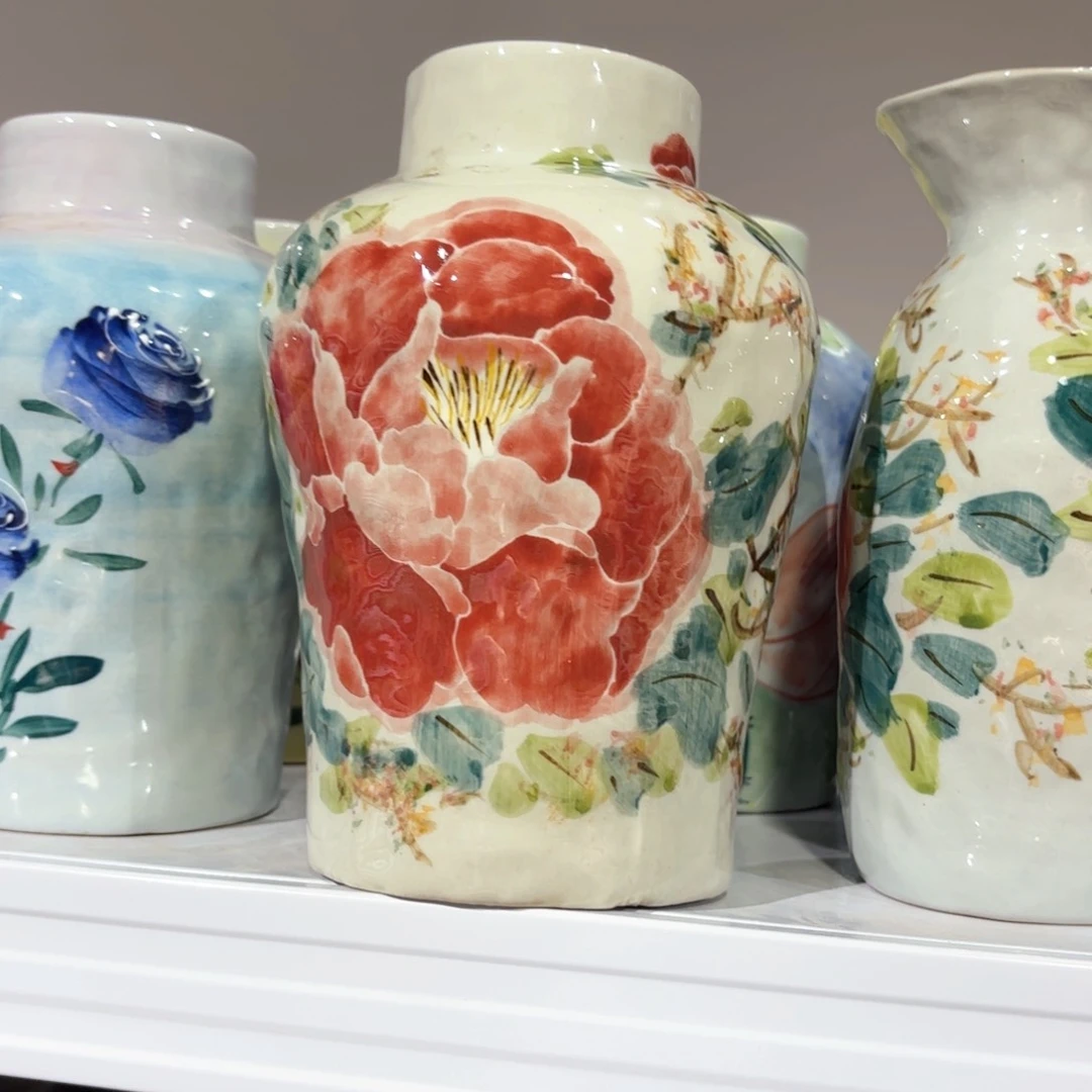 景德镇手绘高温釉下彩陶瓷茶具