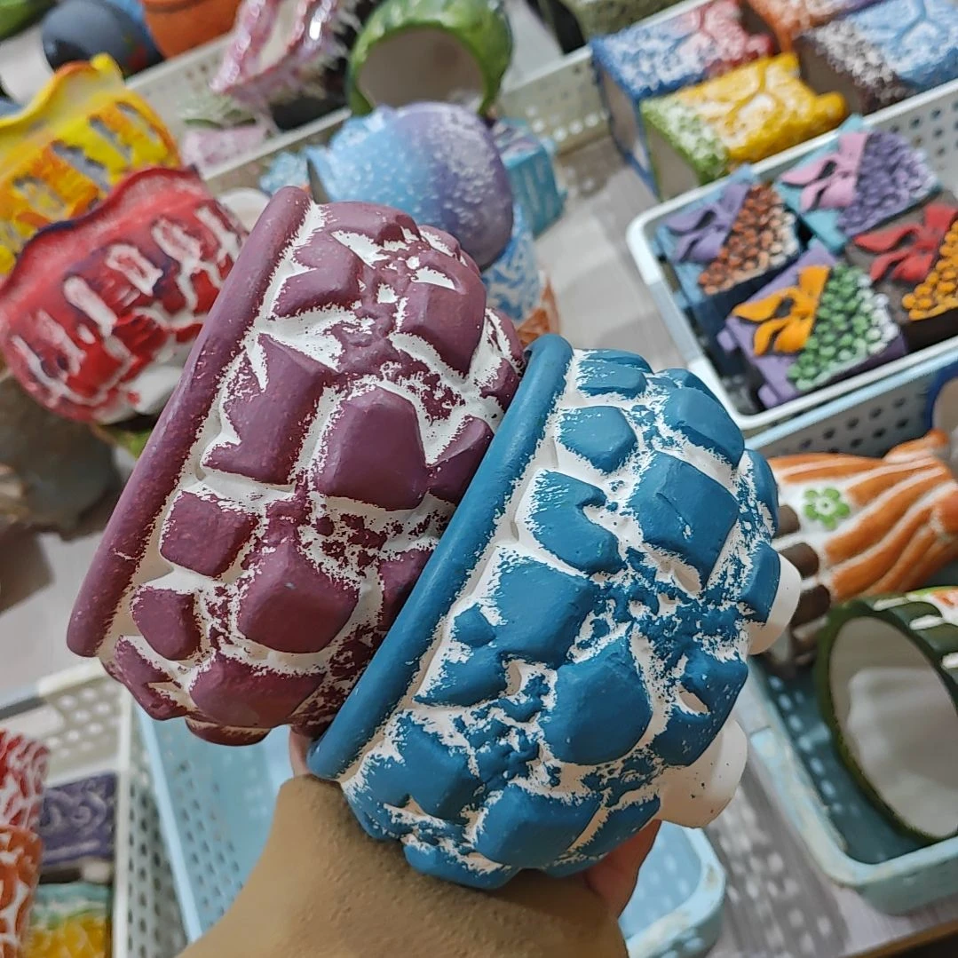 红陶吸水透气的白陶花盆凑满12发货