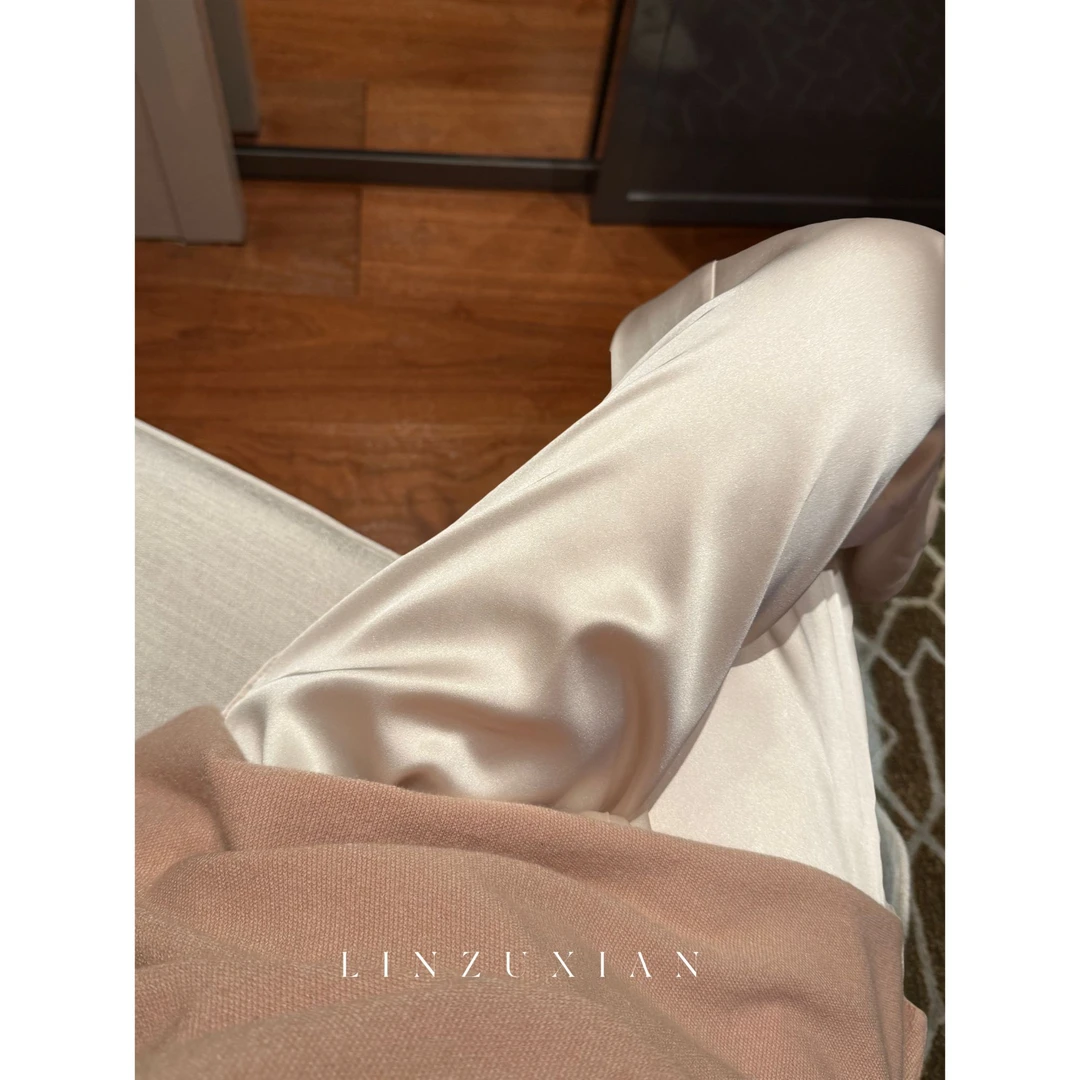 【ZUXIAN】极简丝滑 微瑕！！介意勿拍！垂感直筒休闲阔腿裤