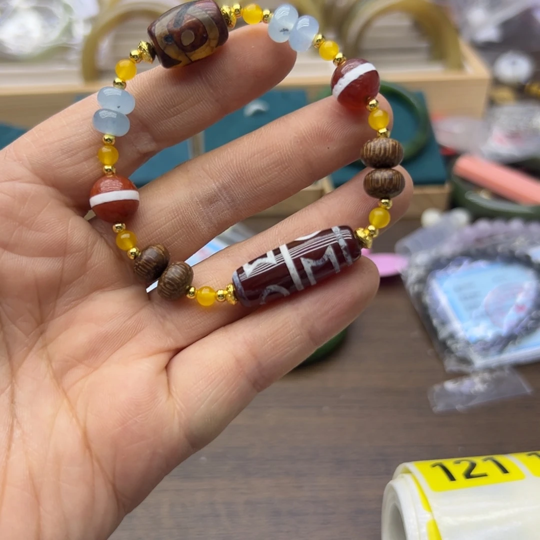 玛瑙/玉髓未镶嵌手链120