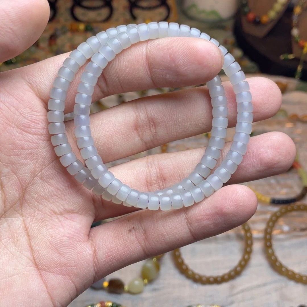 和田玉未镶嵌手链