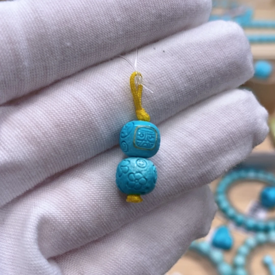 绿松石未镶嵌珠宝奇石8.5mm