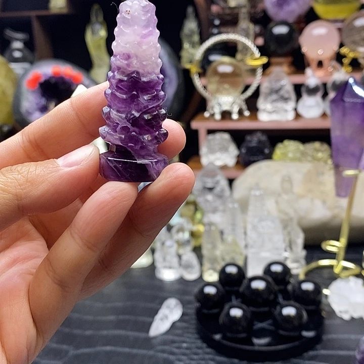 紫晶银S925镶嵌珠宝半成品