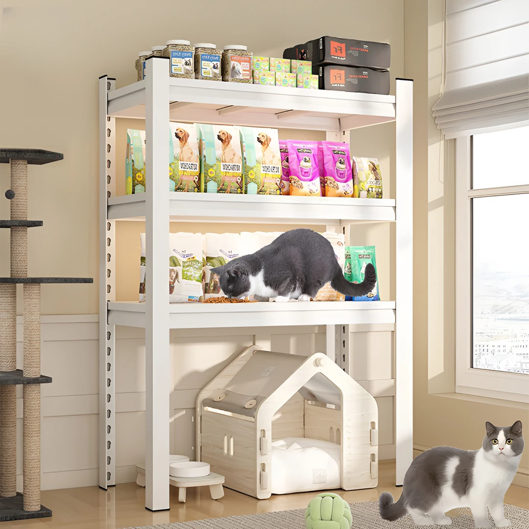 多功能置物架猫砂盆上方猫粮罐头宠物用品收纳架阳台猫厕所储物架