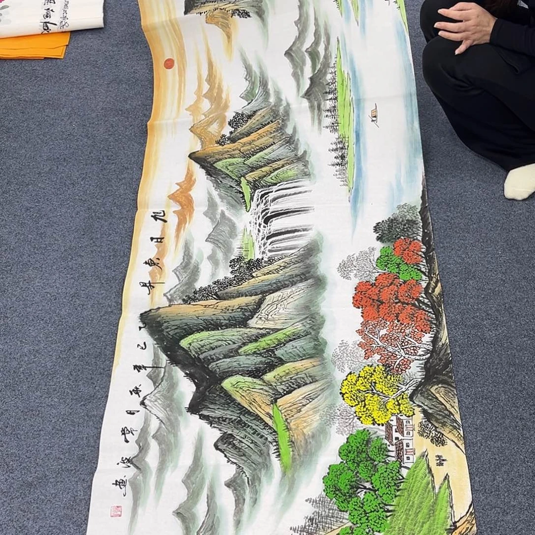 国画作品展美女姐姐放漏