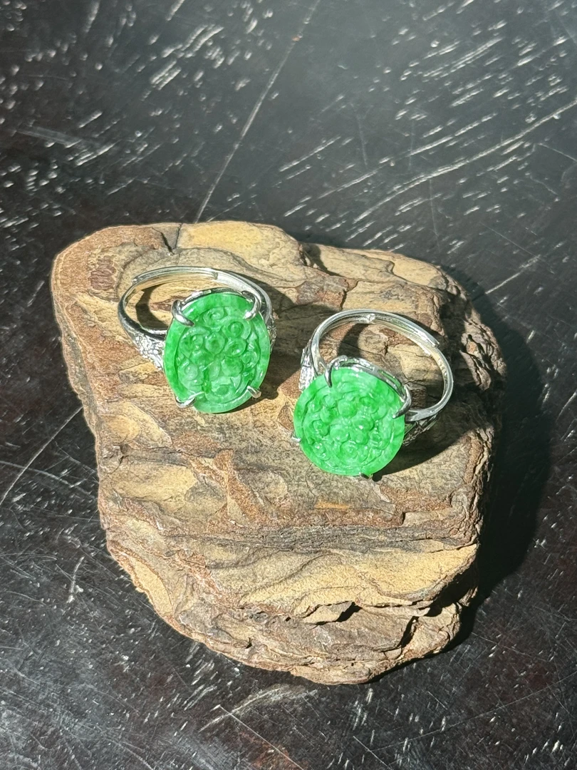 2.19香港王老板-翡翠镶嵌戒指多样性发一4y251