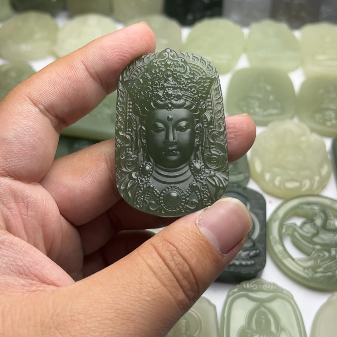 端***疑定制和田玉天然正品和田玉精抛光