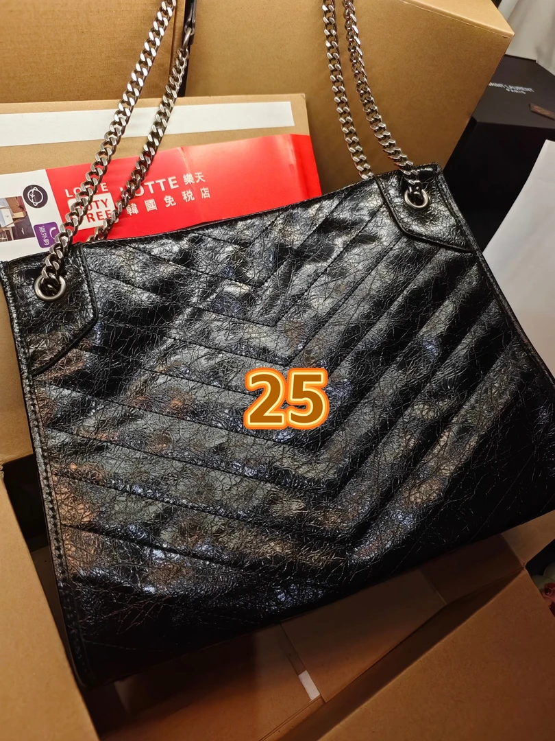 25号（S）机场风油蜡皮Shopping bag经典大包腋下包